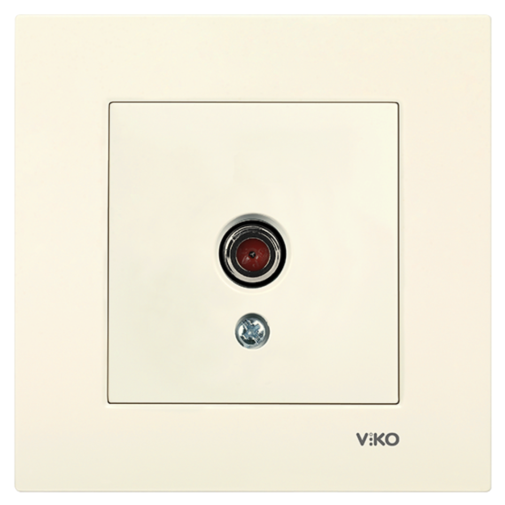 Розетка ТВ VIKO Karre Крем (90960110)